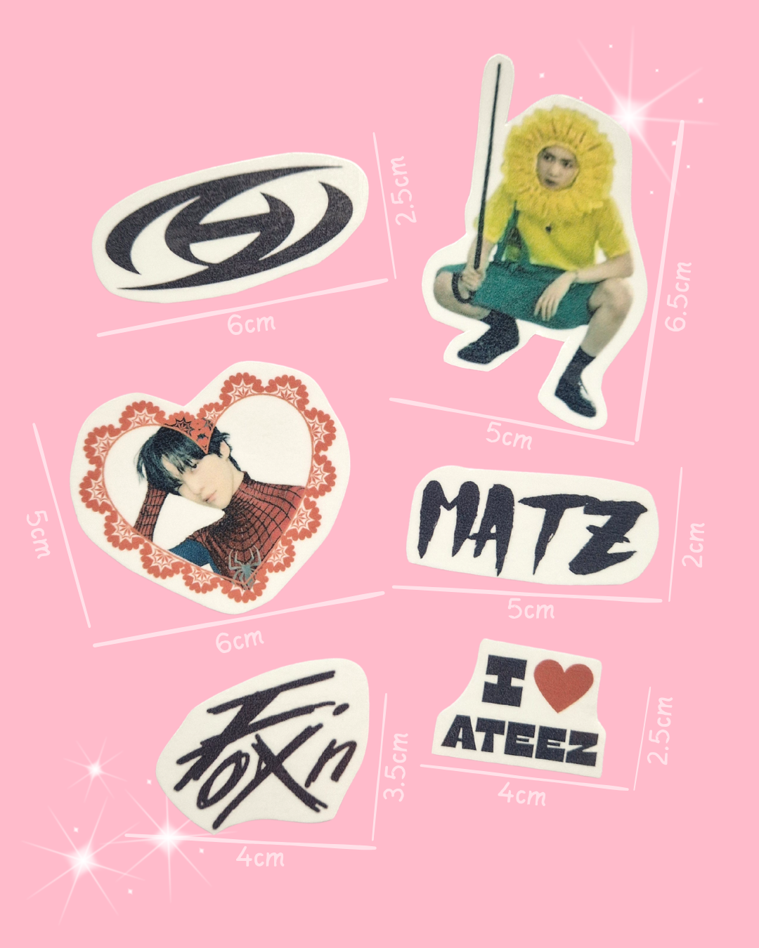 Ateez Temporary Tattoos (Individual)